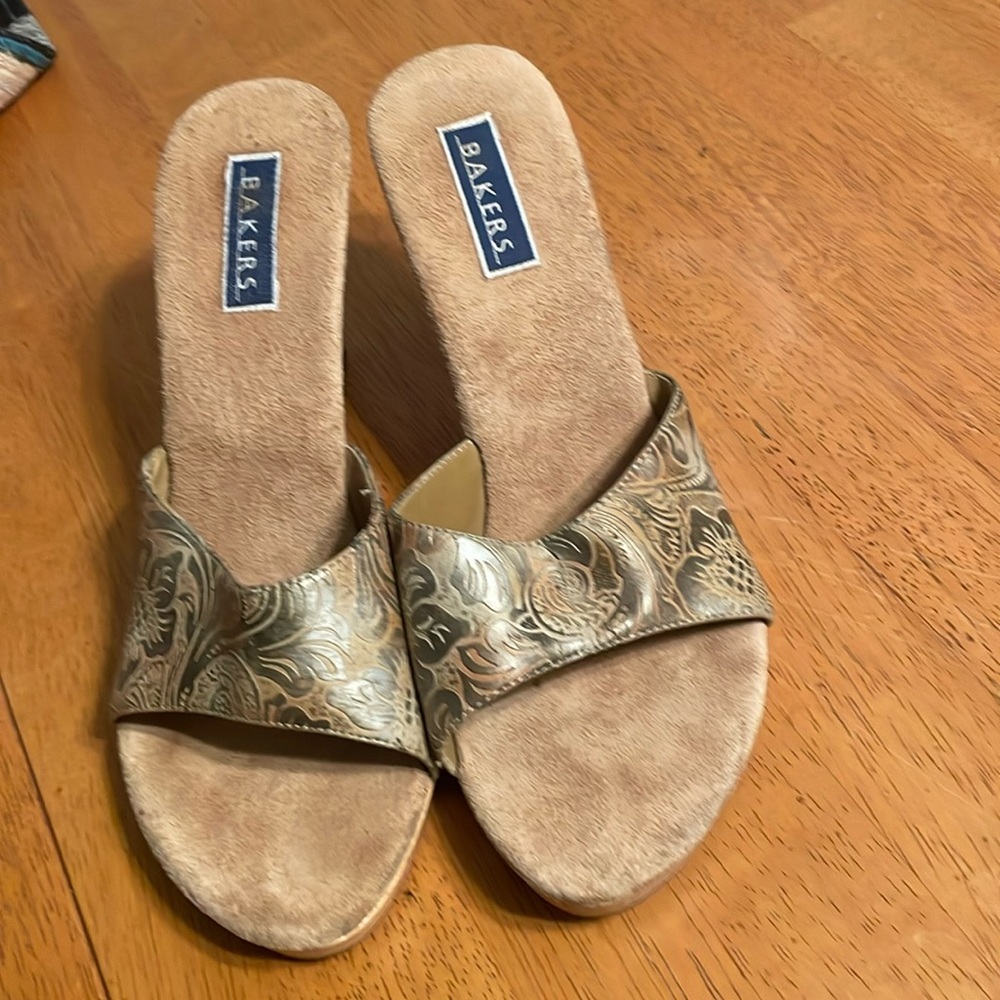 Bakers High Heel Slides Open Toe - image 1